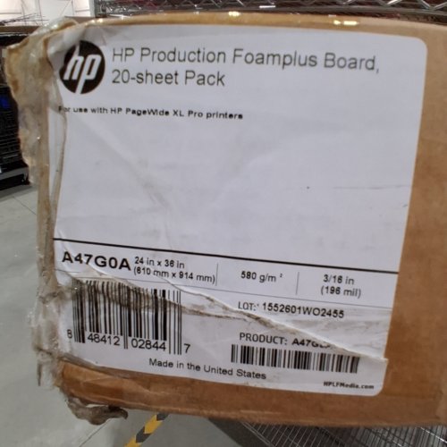 20PK HP PRODUCTION FOAMPLUS BOARD - 24" X 36" - WHITE (MODEL: A47G0A) image 2