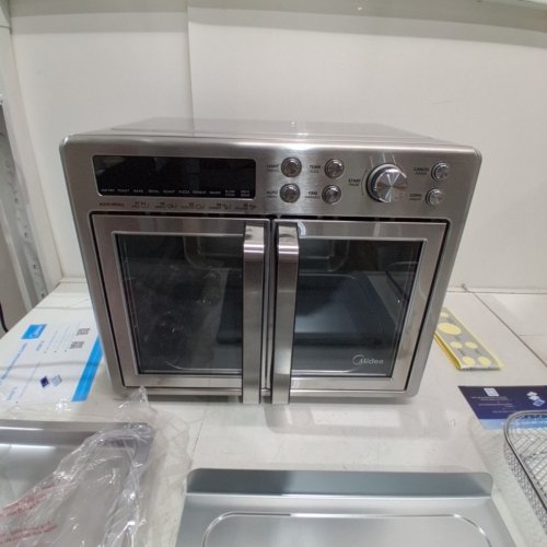 MIDEA FRENCH DOOR 10-IN-1 AIR FRYER TOASTER OVEN - 1750W - 26.4QT CAPACITY - STAINLESS STEEL (MODEL: MET26C3AST) image 3