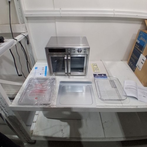 MIDEA FRENCH DOOR 10-IN-1 AIR FRYER TOASTER OVEN - 1750W - 26.4QT CAPACITY - STAINLESS STEEL (MODEL: MET26C3AST) image 5