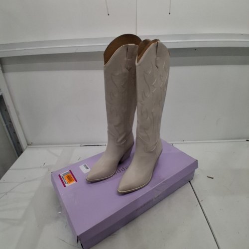 WOMEN'S MADDEN GIRL ARIZONA COWBOY BOOTS - SIZE 8 - BONE PARIS image 3
