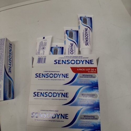 4PK SENSODYNE TRIPLE CLEANING TOOTHPASTE - WHITENING PLUS TARTAR FIGHTING - 145ML/EACH image 2