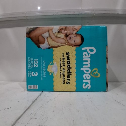 132PK PAMPERS SWADDLERS DIAPERS - SIZE 3 (1326LB) image 3