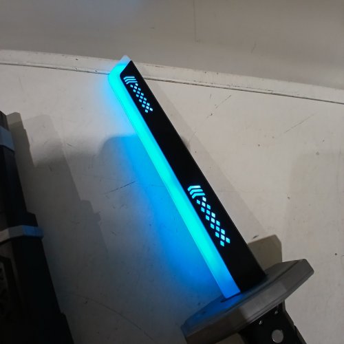 CYBERPUNK NEON SWORDSPARK BLADE W/HIT SENSOR SOUND & FOG - 17.3" - BLACK/MULTICOLOR image 2