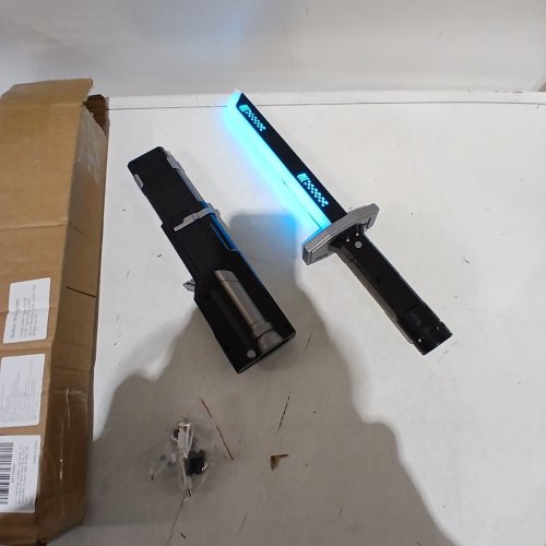 CYBERPUNK NEON SWORDSPARK BLADE W/HIT SENSOR SOUND & FOG - 17.3" - BLACK/MULTICOLOR image 4
