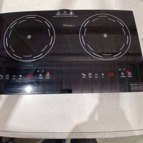 DOUBLE BURNER RADIANT ELECTRIC COOKTOP - 110-120V -1500W - BLACK (MODEL: DT1-22) image 2