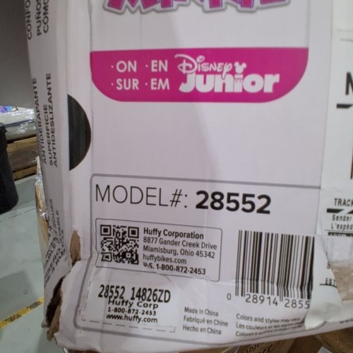 HUFFY MINNIE MOUSE 3-WHEEL SCOOTER - PINK (MODEL: 28552) image 2