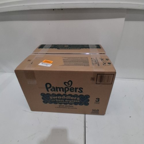 168PK PAMPERS SWADDLERS DISPOSABLE DIAPERS - SIZE 3 (13-26LBS) image 4