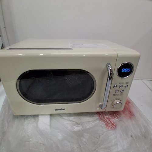 COMFEE RETRO STYLE COUNTERTOP MICROWAVE OVEN - 0.7CU.FT - 700W - CREAM (MODEL: CMO-AM20CK) image 2
