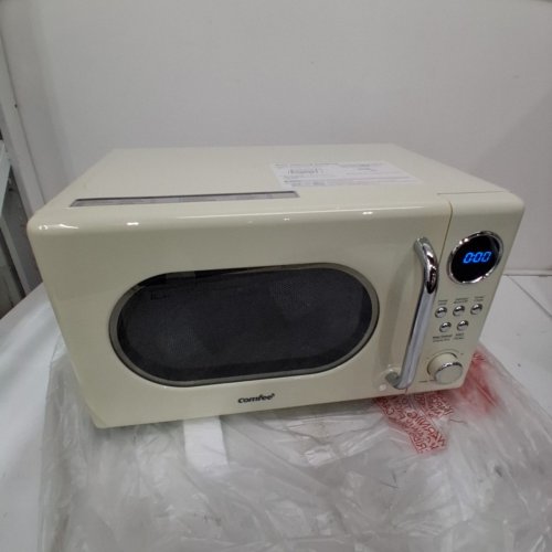 COMFEE RETRO STYLE COUNTERTOP MICROWAVE OVEN - 0.7CU.FT - 700W - CREAM (MODEL: CMO-AM20CK) image 3