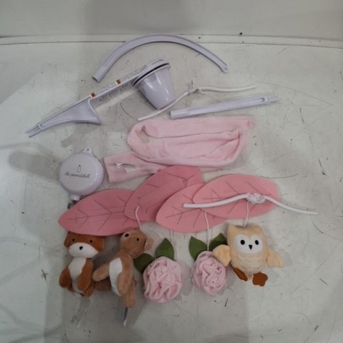 BABIES THE PEANUTSHELL WOODLAND MUSICAL CRIB MOBILE - PINK/ANIMALS image 2
