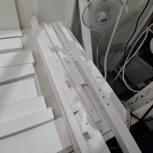 FCH WOODEN PLATFORM BED FRAME - TWIN - WHITE image 3