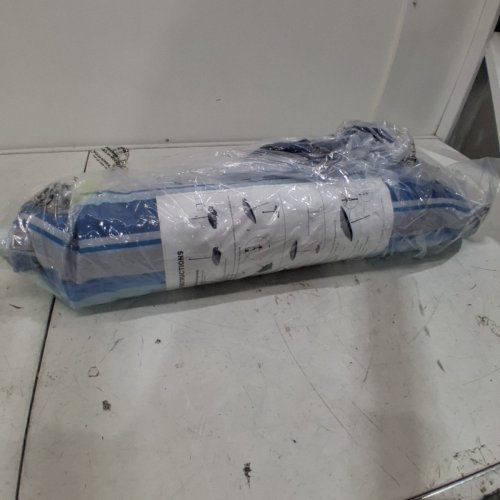 OUTDOOR MASTER BEACH UMBRELLA WITH TILT & 44 LBS SANDBAG - 7.2FT - UPF50+ - LIGHT BLUE / WHITE (MODEL: 801419) image 5