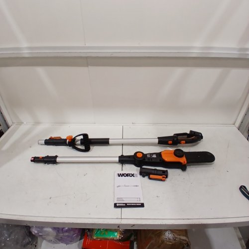 WORX 20V POWER SHARE EXTENDABLE POLE SAW WITH AUTO TENSION - 13FT MAX LENGTH - 8" BLADE - BLACK/ORANGE *TOOL ONLY* (MODEL: WG349.9) image 2