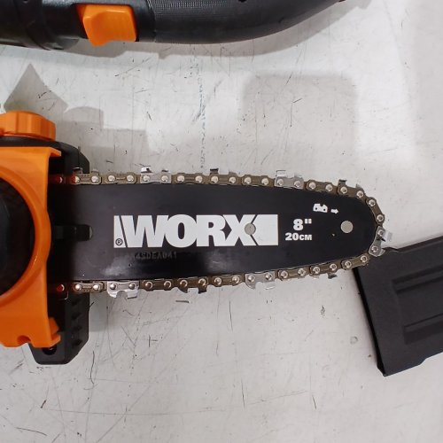 WORX 20V POWER SHARE EXTENDABLE POLE SAW WITH AUTO TENSION - 13FT MAX LENGTH - 8" BLADE - BLACK/ORANGE *TOOL ONLY* (MODEL: WG349.9) image 5