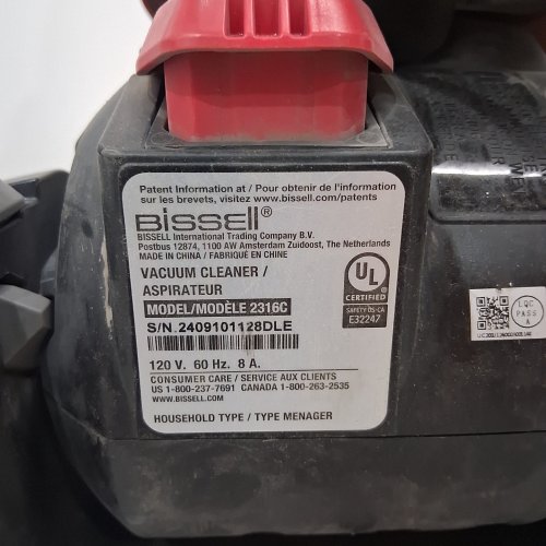 BISSELL CLEANVIEW UPRIGHT MULTI-CYCLONIC SWIVEL VACUUM WITH HANDHELD TURBO-BRUSH (MODEL: 2316C) image 4