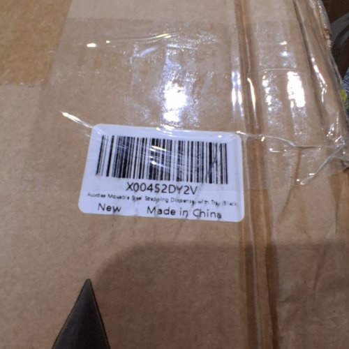 AUXDEE HEAVY DUTY MOVABLE BANDING STEE/FIBRE STRAPPING CART AND DISPENSER WITH TOOL TRAY - FITS 8/" X 8"/16" X 16" STRAPPINGS - BLACK image 2