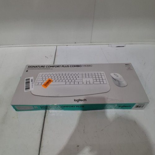 2PC LOGITECH SIGNATURE COMFORT PLUS ERGONOMIC WIRELESS KEYBOARD AND MOUSE - WHITE (MK880) image 10