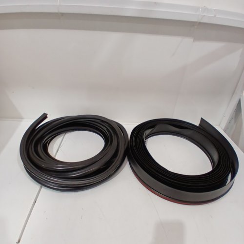 RV SLIDE OUT SELF ADHESIVE RUBBER D SEAL BASE & D-SEAL WIPER FOR CAMPERS / RV'S - 1/2" X 2.75" X 35FT - BLACK image 2