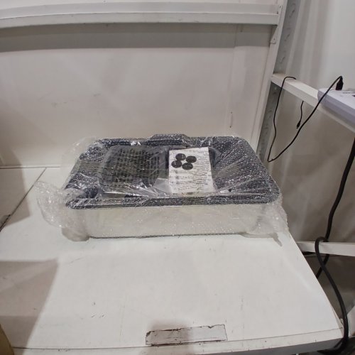 STAINLESS STEEL CAT LITTER BOX WITH SCOOP AND FILTERING FOOT BOARD - UP TO 30L - 15.75" X 23.6" X 11.8" - DARK GREY (MODEL: XM-0012) image 2
