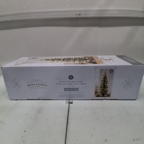 WONDERSHOP POTTED BALSAM FIR TREE PRE-LIT WITH LED WARM LIGHTS - 5FT (MODEL: 662014-101) image 5