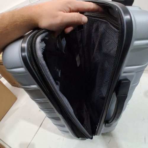 SAMSONITE OMNI 2 HARDSIDE EXPANDABLE SPINNER LUGGAGE - MED - ARCTIC SILVER image 3