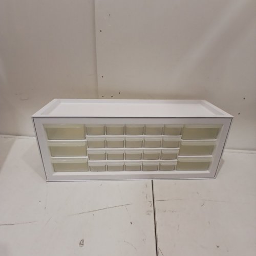 IRIS PLASTIC HARDWARE STORAGE ORGANIZER WITH 26 DRAWER - WHITE (MODEL: DPC-26) image 2