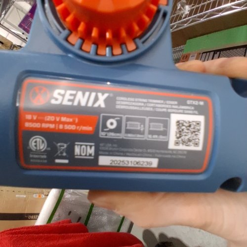SENIX CORDLESS STRING TRIMMER / EDGER WITH BATTERY AND CHARGER- 20 V - BLUE (MODEL: GTX2-L) image 3
