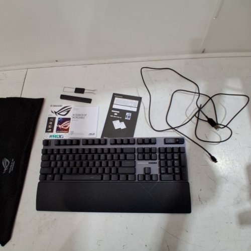 ASUS ROG STRIX SCOPE II RX GAMING KEYBOARD WITH PRE-LUBED ROG RX RED LINEAR OPTICAL SWITCHES, SOUND-DAMPENING FOAM, PBT DOUBLESHOT KEYCAPS & WRIST REST (MODEL: XA12) image 4
