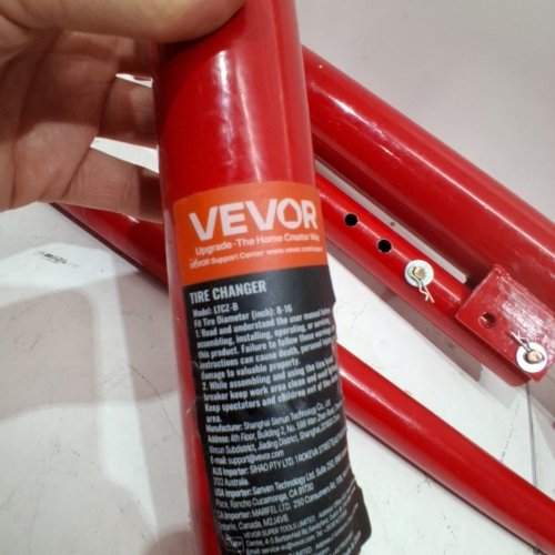 VEVOR PORTABLE MANUAL HAND BEAD BREAKER TIRE CHANGER/MOUNTING TOOL FOR GARAGE OR HOME - FOR 8" TO 16" TIRES - RED (MODEL: LTCZ-B) image 4