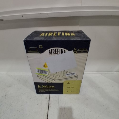 AIREFINA DELUXE QUEEN AIR MATTRESS WITH BUILT-IN PUMP - 16" - GREY image 4