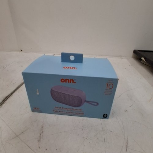 ONN. BLUETOOTH SMALL RUGGED SPEAKER WITH PARTY SYNC MODE - PURPLE image 3