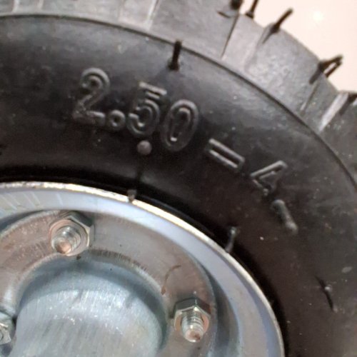 4PC CASTERS WHEELS - 8" - BLACK image 3