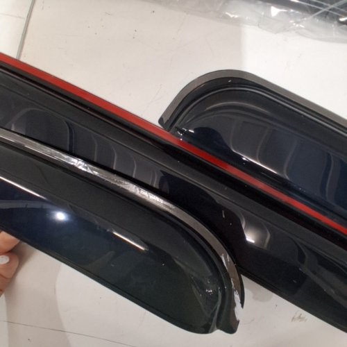 4PC LIGHTRONIC EXTRA DURABLE OUTSIDE-MOUNT AUTO VENT WINDOW VISOR , UV PROTECTION RAIN GUARD, ORIGINAL WIND DEFLECTOR - FITS 2019-2025 VOLKSWAGEN JETTA image 3