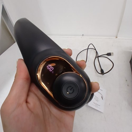 PORTABLE HEADPHONE STYLE BLADELESS 3-SPEED NECK FAN - BLACK/ROSE GOLD image 3