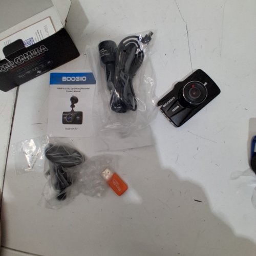 BOOGIIO FRONT FACING FULL HD DASH CAM WITH 32GB MICRO SD CARD - BLACK (MODEL: OK-831) image 2