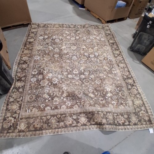BERTHMEER NON-SLIP TRADITIONAL ORIENTAL AREA RUG - 8FT X 10FT - BROWN image 3