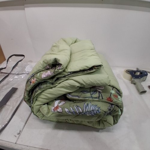 BEDSURE FLORAL COMFORTER BLANKET - QUEEN - GREEN image 3