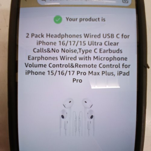 2PK IN-EAR WIRED HEADPHONES FOR IPHONE - WHITE image 4