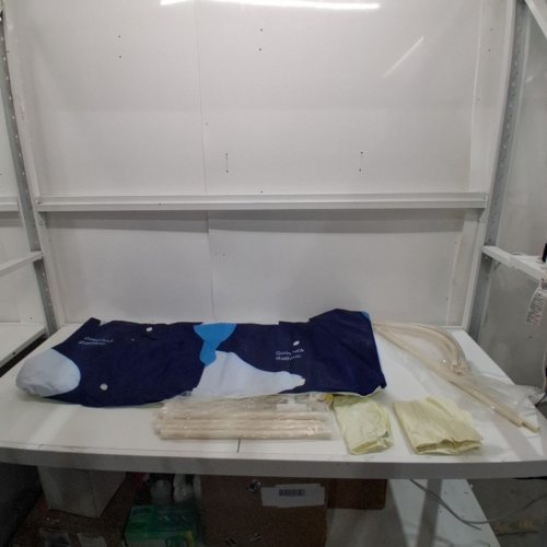 EXTRA LARGE PORTABLE FOLDABLE BATHTUB WITH METAL FRAME - 55" 50GAL - BLUE/WHITE image 3