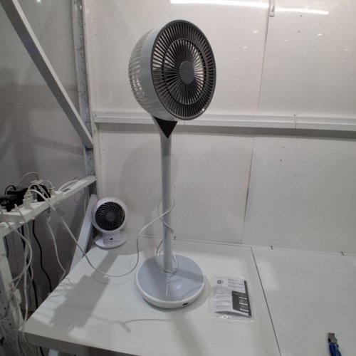 WOOZOO ADJUSTABLE PEDESTAL 360 OSCILLATING 12 SPEED STANDING FAN WITH TOUCH SCREEN BASE - 21" - 36" - WHITE (MODEL: STF-360DC-N) image 3