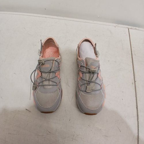 WOMENS WORLD WIDE SPORTSMAN RIDGEWAY SLIP-ON WATER SHOES - SIZE 8 - GREY / PEACH image 2