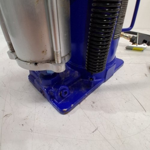 AIR HYDRAULIC BOTTLE JACK PNEUMATIC/MANUAL HEAVY DUTY WELDED BOTTLE JACK WITH PUMP - 20TON - BLUE - (MODEL: MR8004 ) image 5