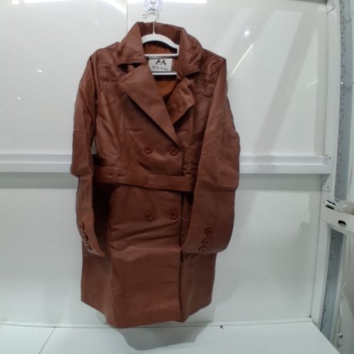 WOMEN'S TIP TOP COLLECTION DOUBLE-BREASTED JACKET - LARGE - BROWN image 2