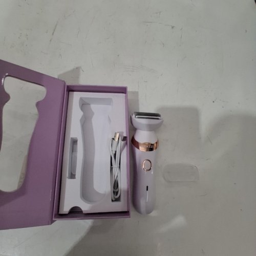 KENZZI RECHARGEABLE WET AND DRY LADY SHAVER - WHITE - (MODEL: KLS-002) image 3