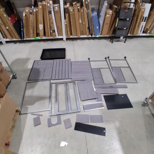 AIVITUVIN GUINEA PIG CAGE HAMSTER CAGE ALL-AROUND METAL FRAME RAT HOUSE ON WHEELS - 27.2" X 19.5" X 33.6" - GREY - (MODEL:AIR25-LX) image 4