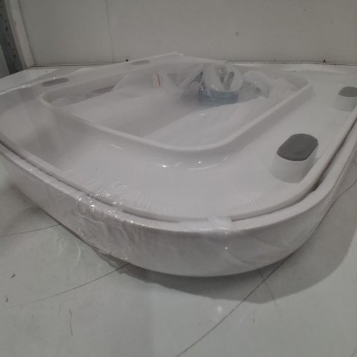 HEAVY-DUTY SQUARE TOILET SEAT - ELONGATED, 18.5" - WHITE image 3