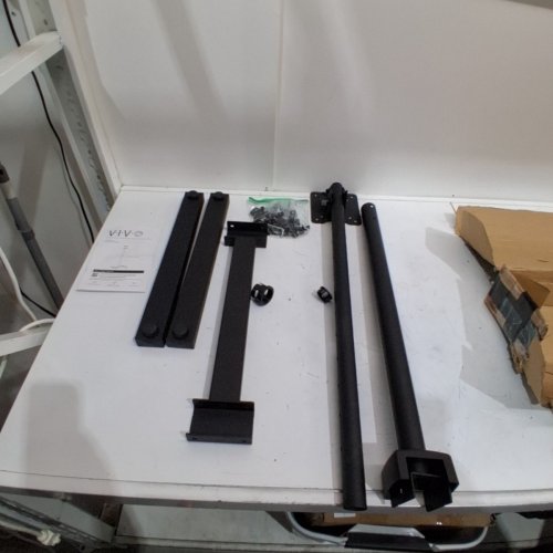 VIVO HEIGHT ADJUSTABLE FLOOR STAND TV MOUNT FOR FLAT PANEL TV'S - FITS 13" TO 42" TV'S - BLACK (MODEL: STAND-TV07) image 2