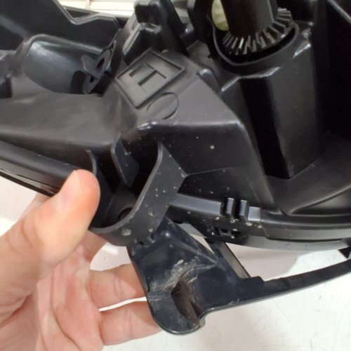 FRONT END LEFT SIDE VEHICLE HALOGEN BULB HEADLIGHT ASSEMBLY - FITS 2013-2016 FORD FUSION - BLACK image 6