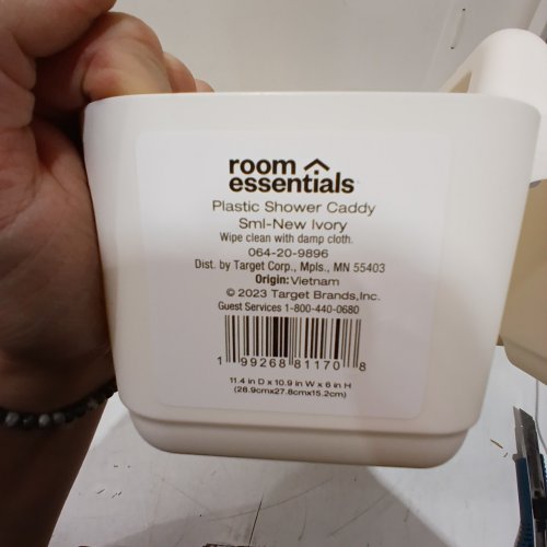 ROOM ESSENTIALS SHOWER CADDY - BEIGE image 2