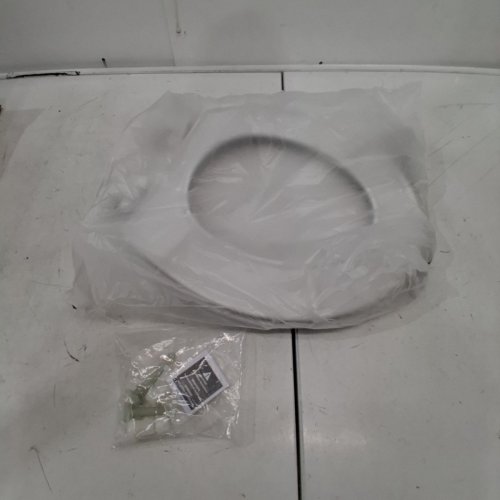 MAYFAIR BY BEMIS CASWELL ROUND PLASTIC TOILET SEAT - WHITE (MODEL: 880SLOW 000) image 2